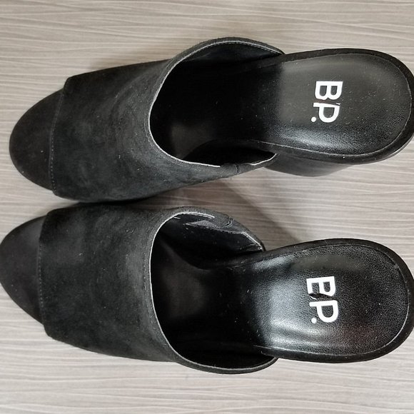 BP. Tale 2 Mule Sandal, Black Suede, Womens Size 5.5 M - Picture 8 of 10
